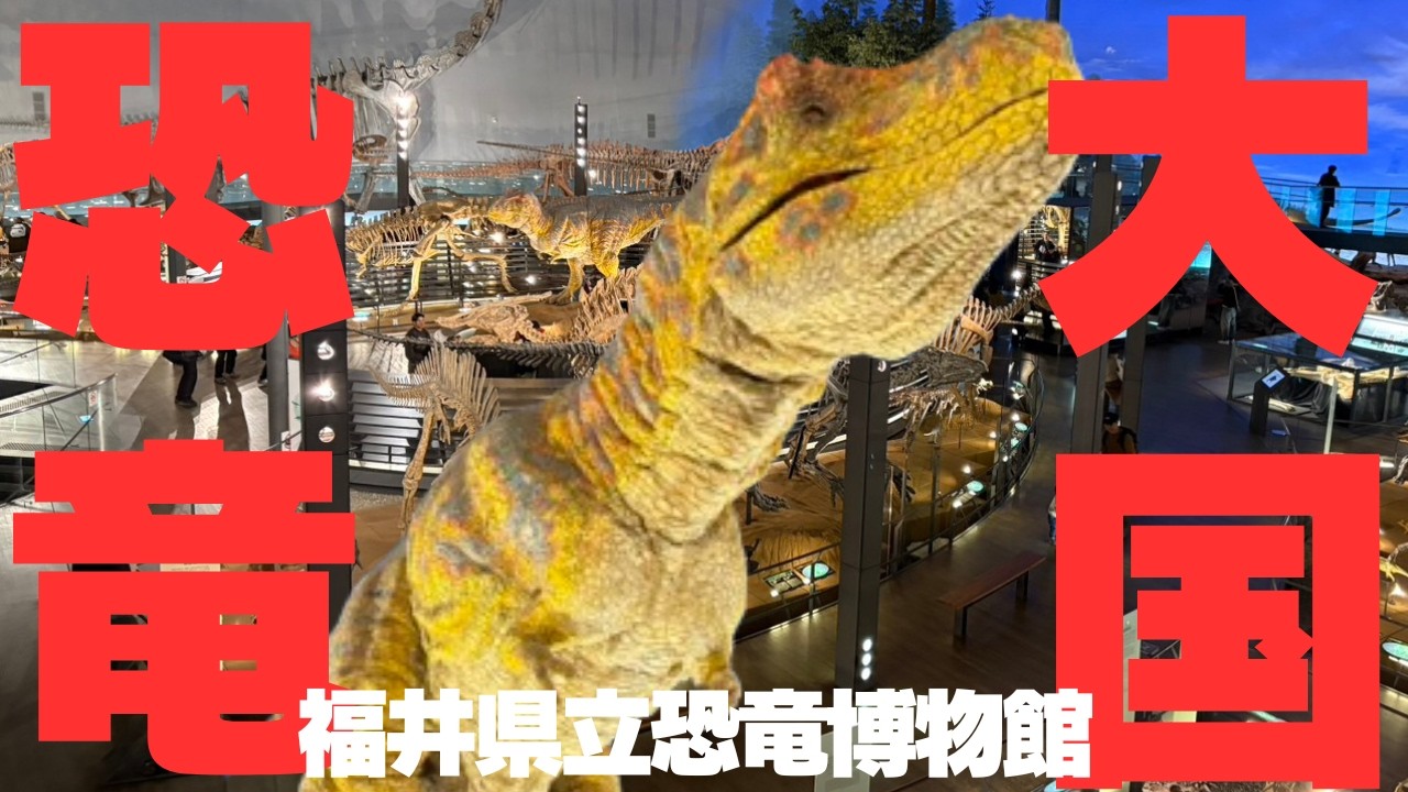 【旅9日目】今でも恐竜のいる国へ福井県立恐竜博物館に向かう