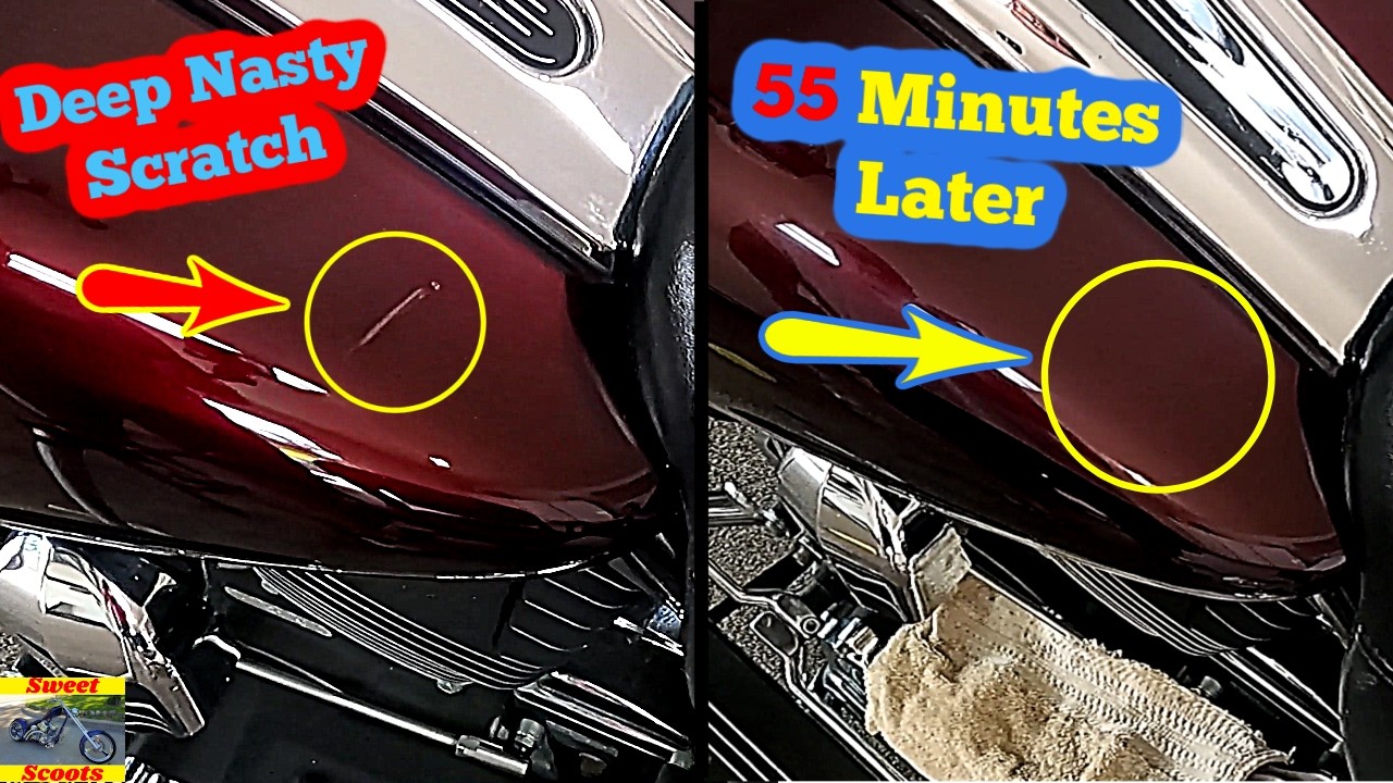 AMAZING! Step by Step HOW To Fix Bad SCRATCHES & CHIPS in Paint... Motorcycle, Car, Truck!