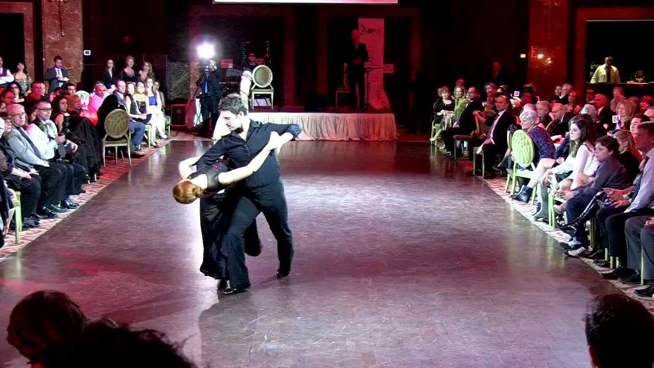 Tristan MacManus and Anna Trebunskaya dance the Tango