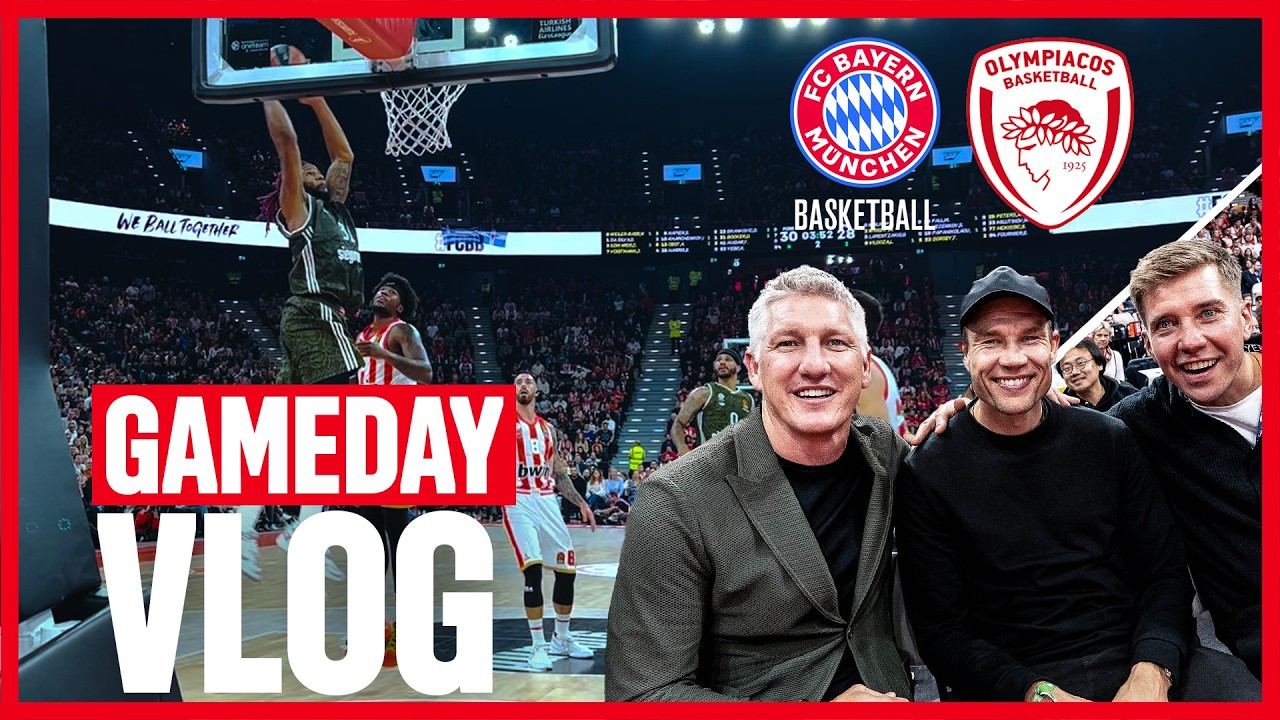 FC Bayern Basketball vs. Olympiakos Piräus 😱🔥  | Behind the Scenes Gameday VLOG im neuen SAP GARDEN