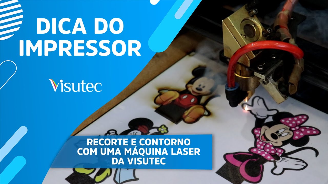 Recorte e Contorno com uma Máquina Laser da Visutec