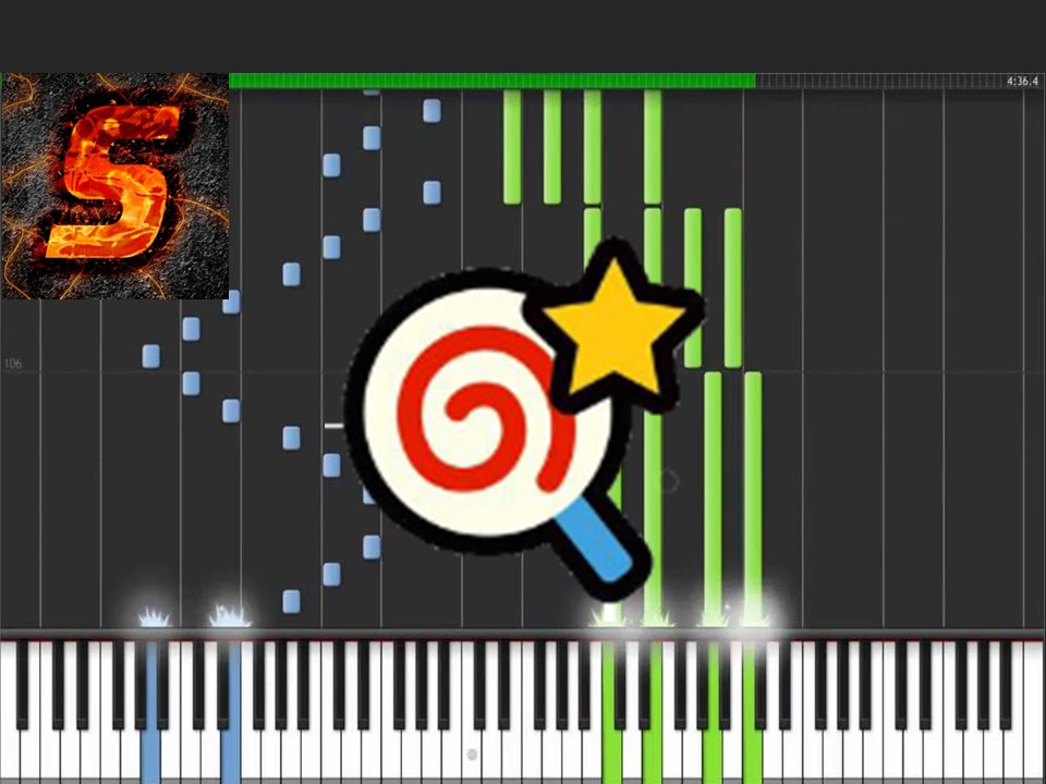 Kirby Invincibilty(Piano Tutorial_Synthesia_Remix)