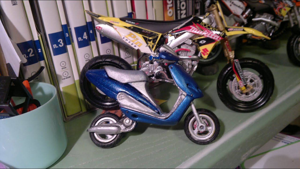 My Malaguti Phantom F12 modellino 1/18 tuning story PART 2
