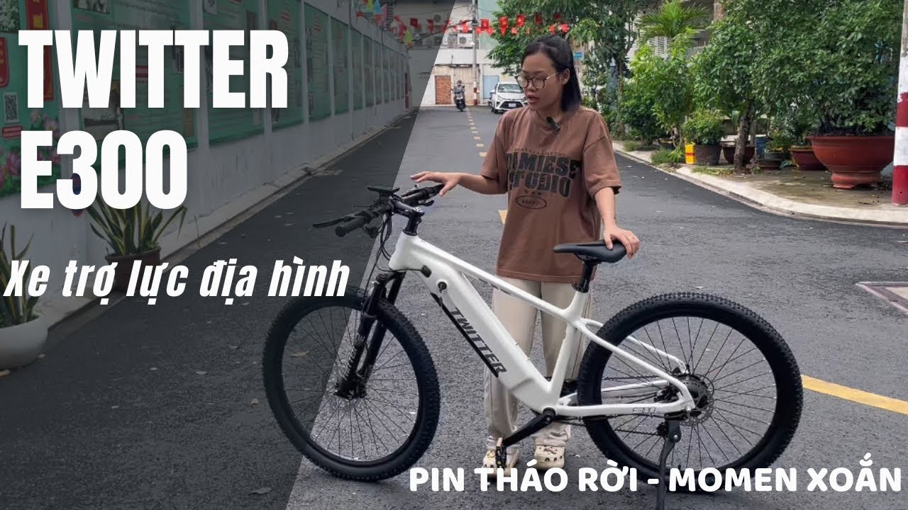 Twitter E300 Pro - Test thực tế - Xe đạp trợ lực điện &ldquo; Đạp như kh&ocirc;ng đạp &ldquo;