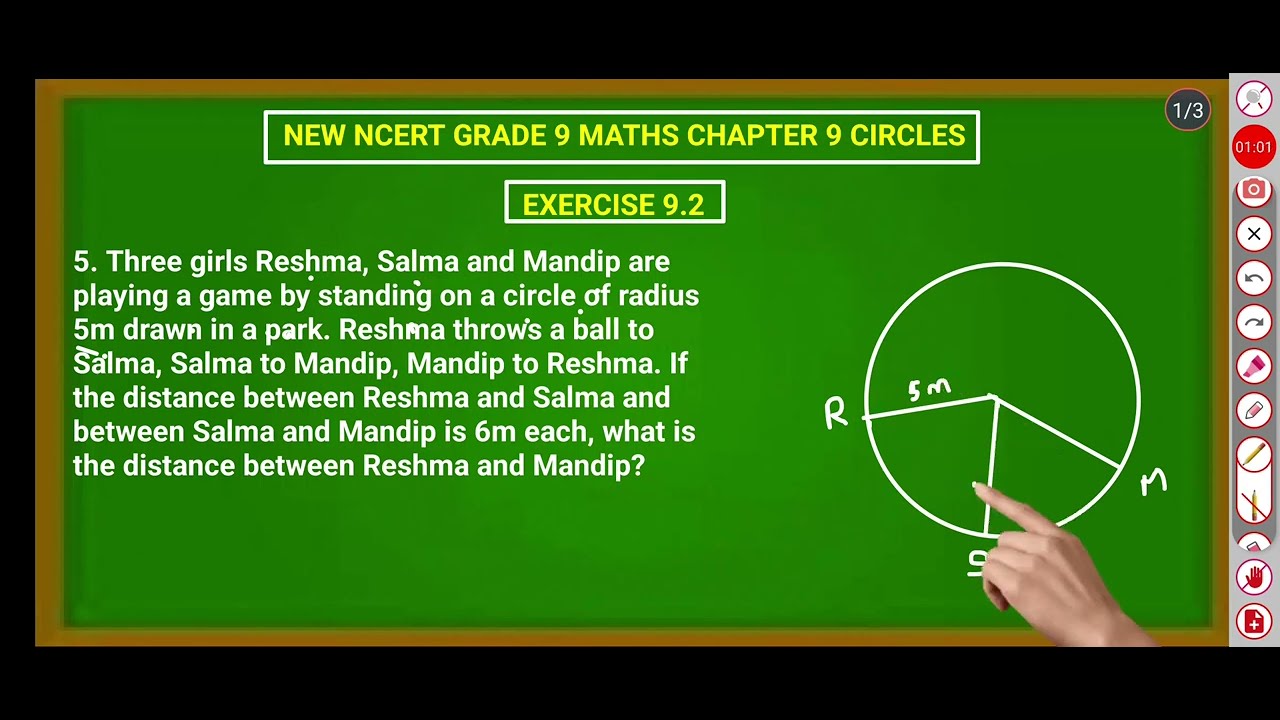 NEW NCERT GRADE 9 MATHS CHAPTER 9 CIRCLES EXERCISE 9.2 Q.NO 5 IN TAMIL