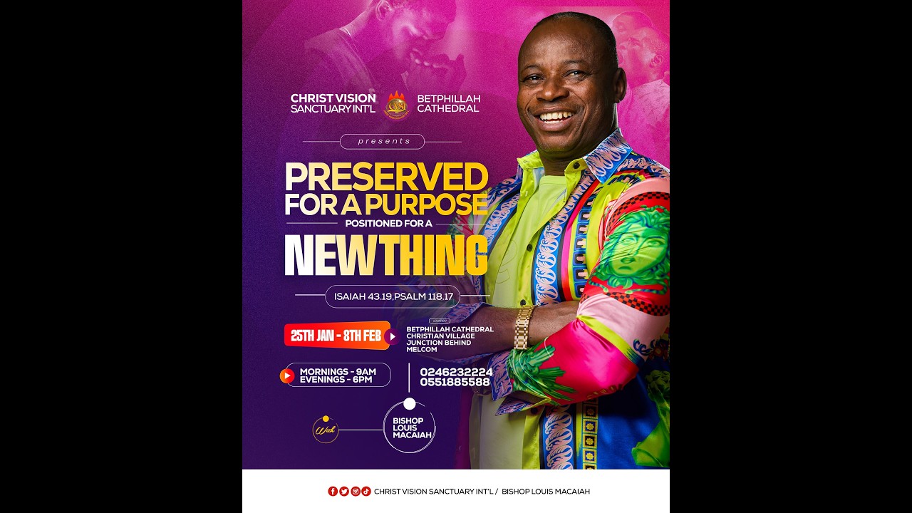 Time with the Prophet - BISHOP LOUIS MACAIAH || Sunday 8th FEBRUARY 2026