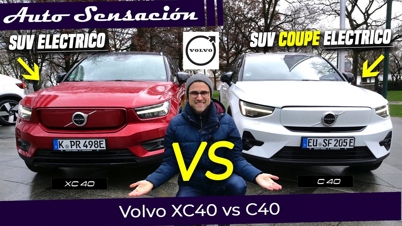 Volvo C40 recharge vs Volvo XC40 2022 . Comparamos los SUV eléctricos del fabricante Sueco.