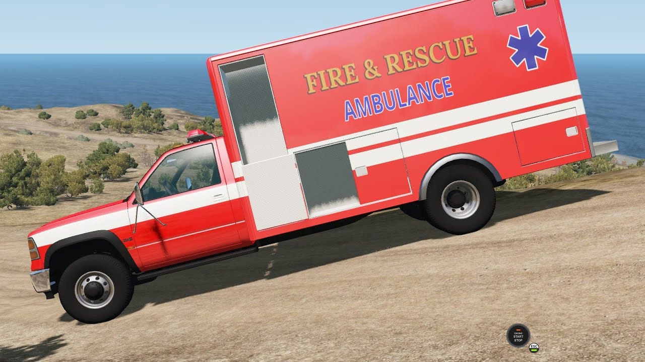 BeamNG Drive Update - D45 Ambulance on the Small Island USA Part 2