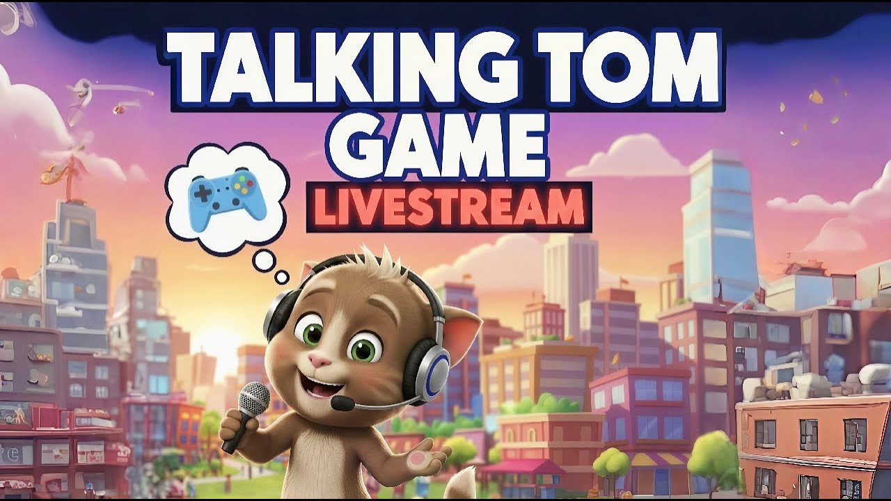 🐱 TALKING TOM IS LIVE! 🐾 Playing Mini-Games & Chatting! (Live Gameplay)