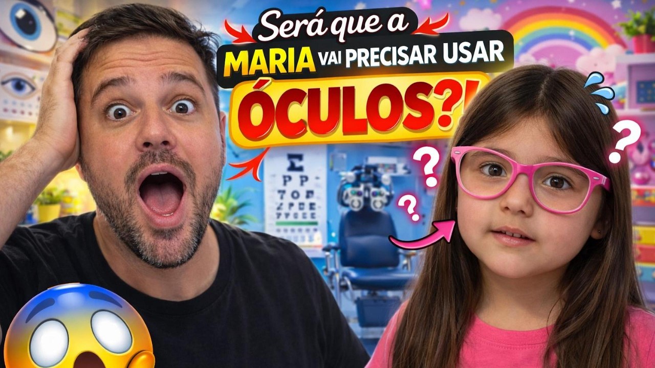 Será que a Maria vai precisar usar ÓCULOS?!?! 🤓🧐