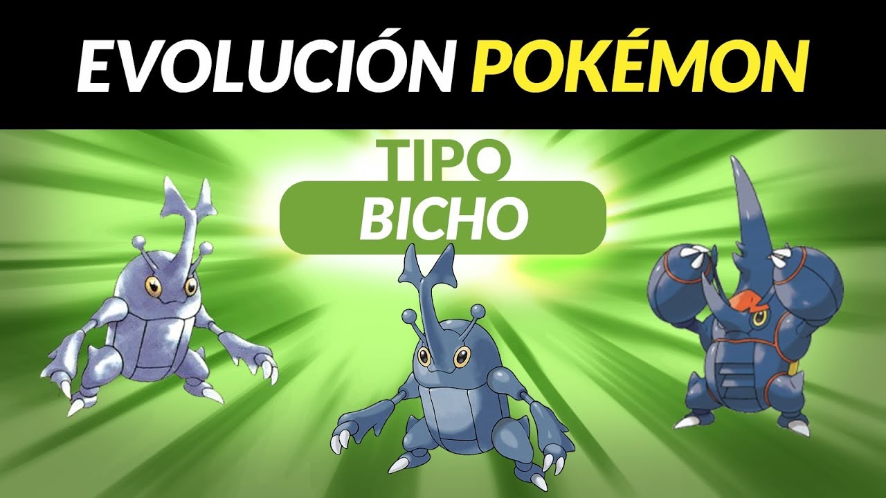 Evolución del Tipo Bicho: Gen 1 - 7