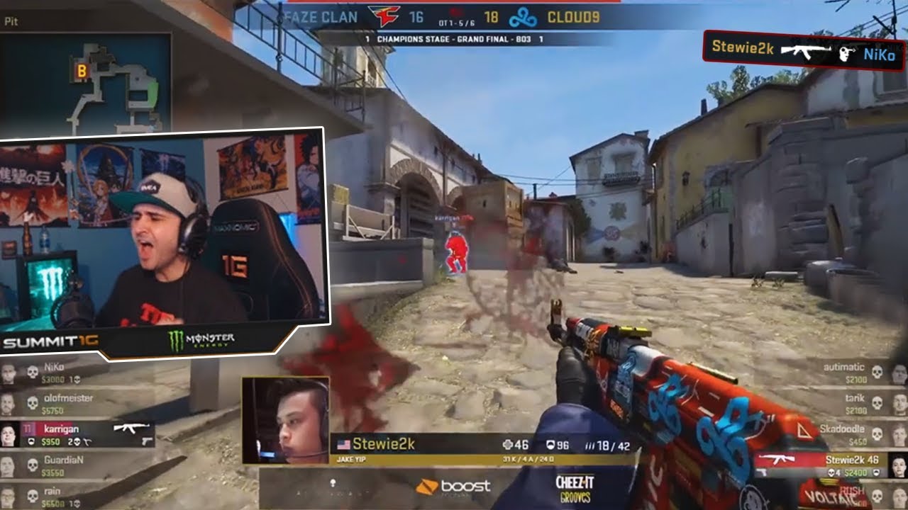 SUMMIT1G WATCHES: FaZe vs Cloud9 MAJOR FINALS LAST MAP - MOST INTENSE GAME EVER?! - Best Moments