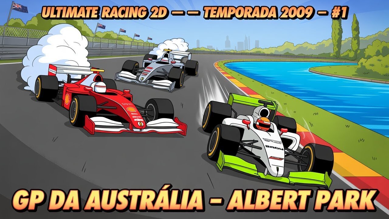 Ultimate Racing 2D 2 - Temporada 2009 pela BrawnGP - GP da Austrália 50% - #1