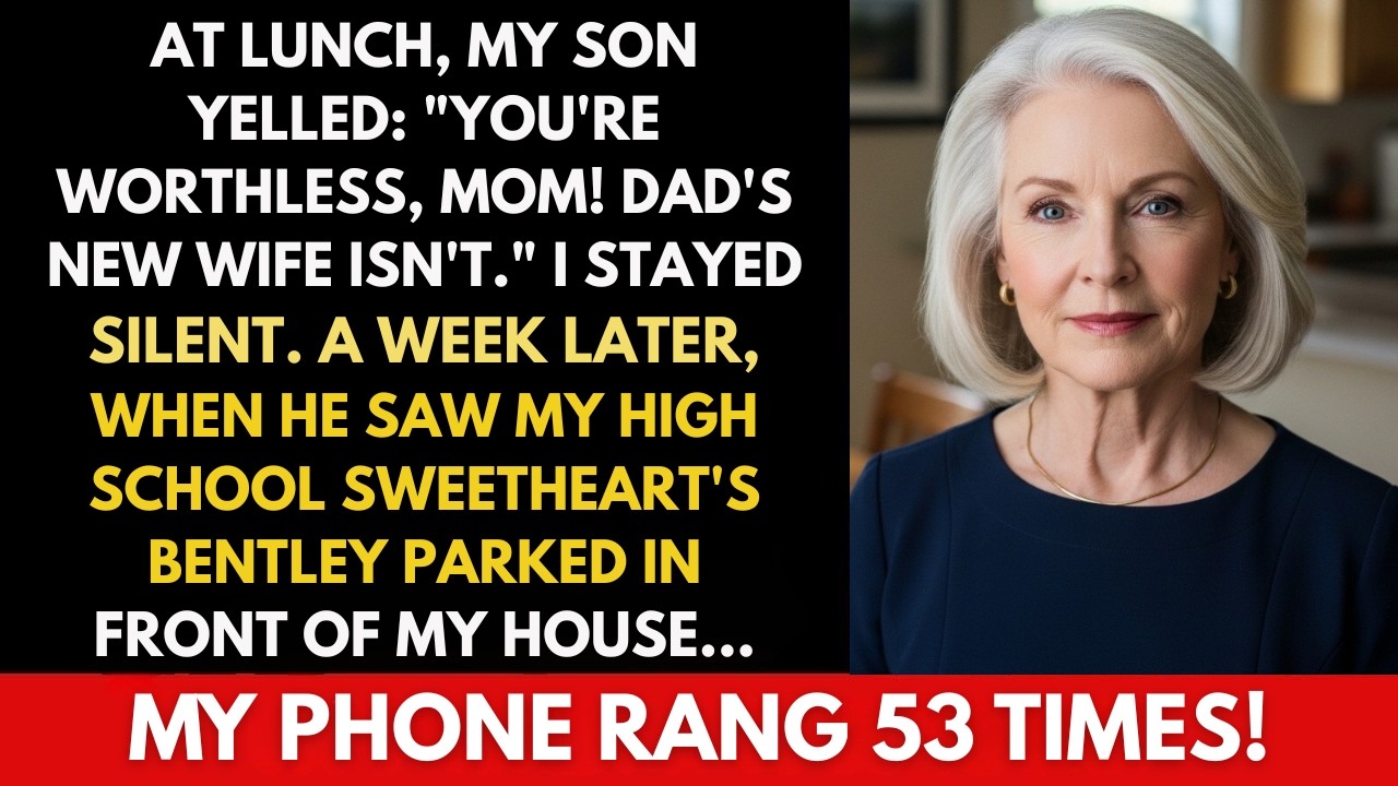 At lunch, my son yelled: “You’re worthless, mom! Dad’s new wife isn’t.” I stayed silent. A week...