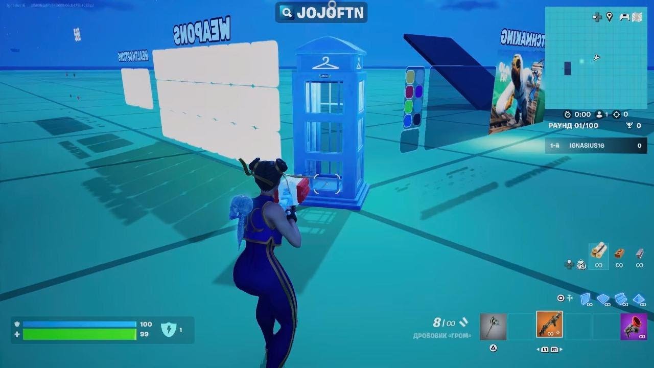 Trying to get all of the secrets in jojo 1v1 map