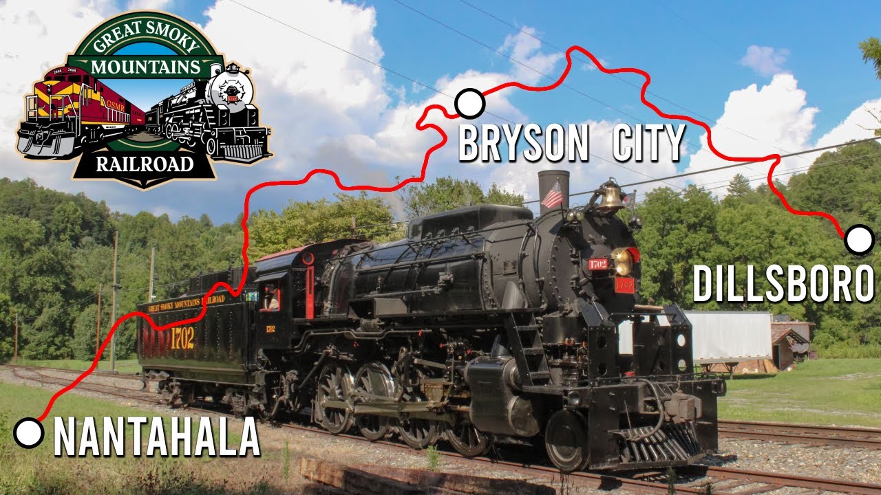 GSMR 1702 Takes On The ENTIRE Great Smoky Mountains Railroad (Nantahala - Dillsboro)