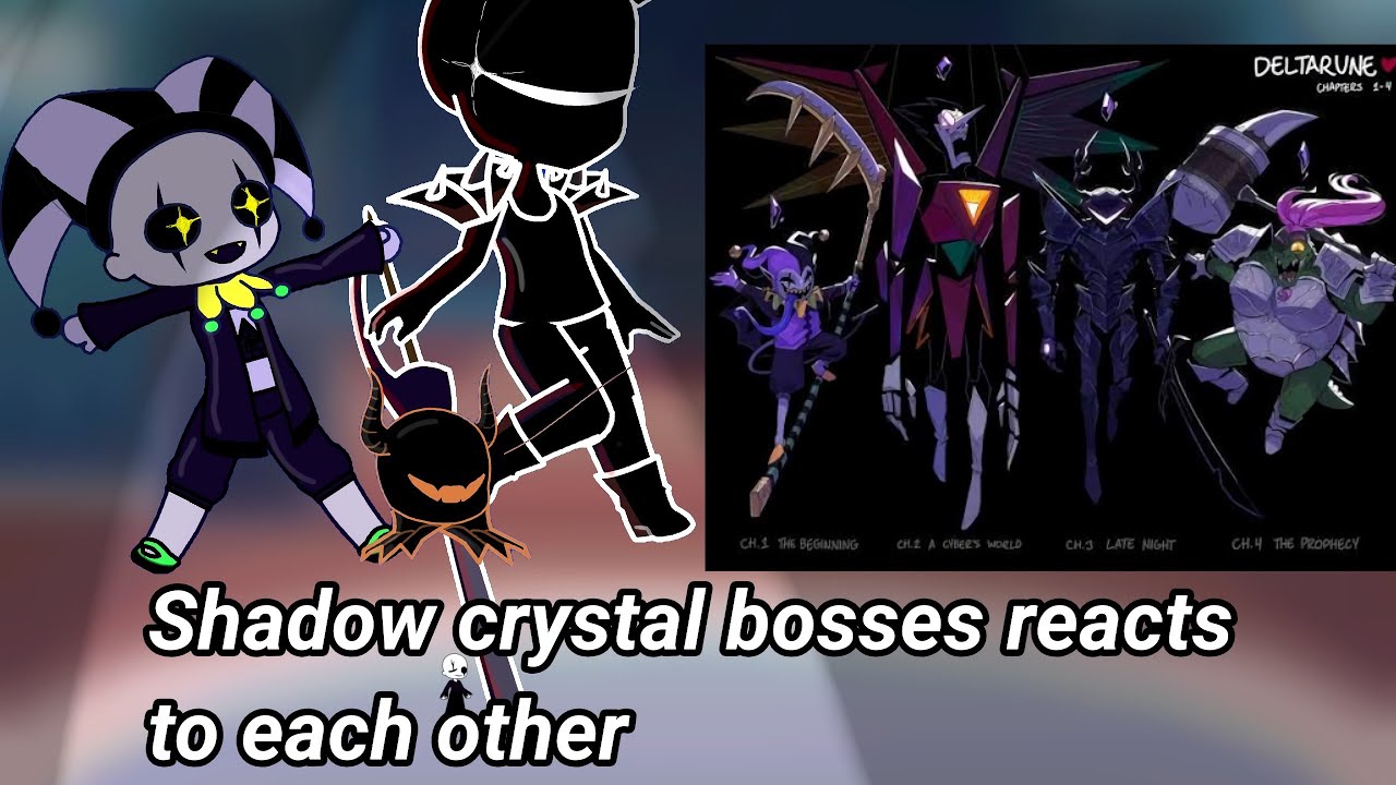 Deltarune shadow crystal bosses react to themselves 
