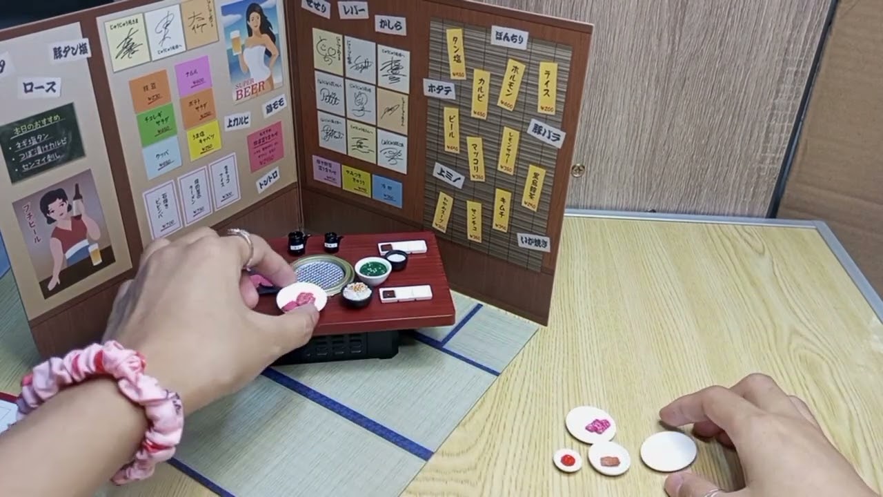 MY Mini Bits| Re-ment (Yakiniku) Grilled Meat Set| Unboxing