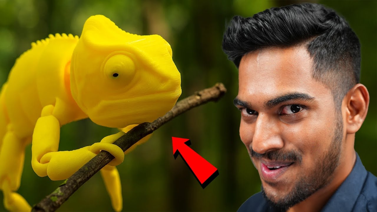 I 3D Printed Realistic Chameleon! - 3D Printer Gadgets #3