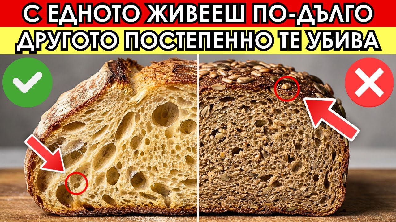 Над 60? 4 ОПАСНИ Хляба, Които НИКОГА Не Трябва Да Докосвате и 4, Които ТРЯБВА Да Ядете Ежедневно!