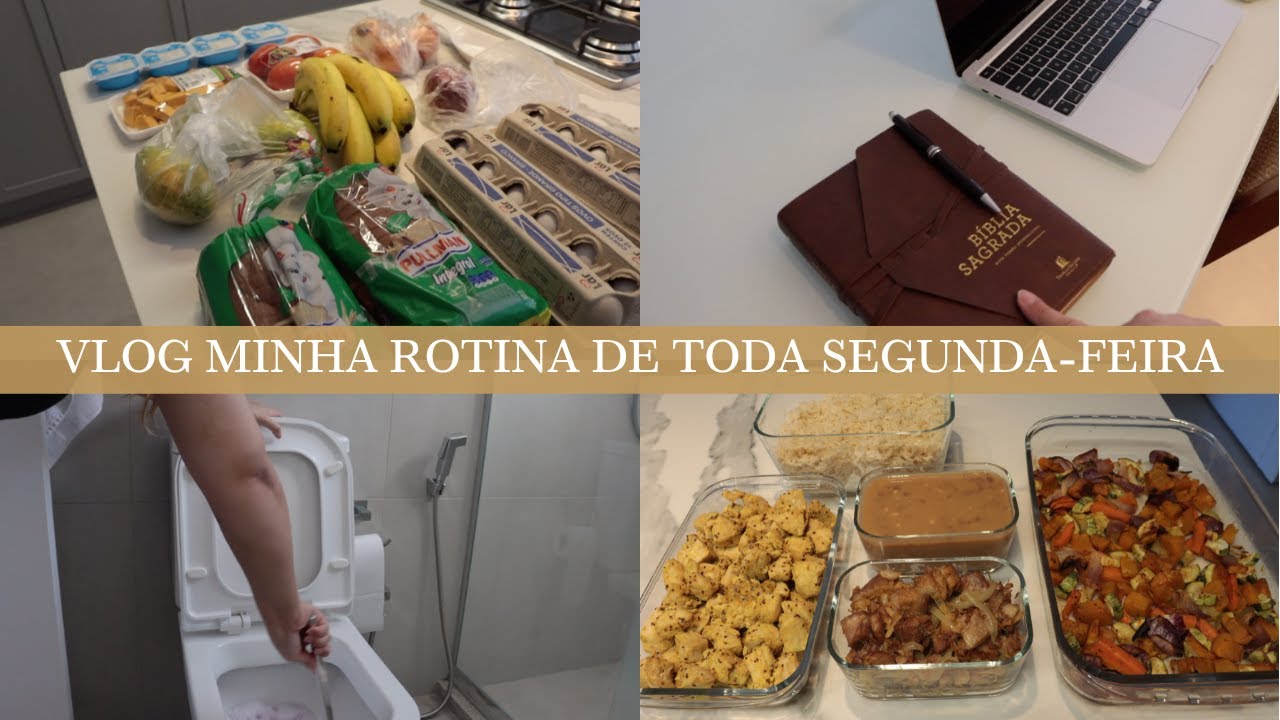 VLOG ROTINA DE SEGUNDA-FEIRA | pilates, mercado, comidas da semana, mini faxina e sobre devocional