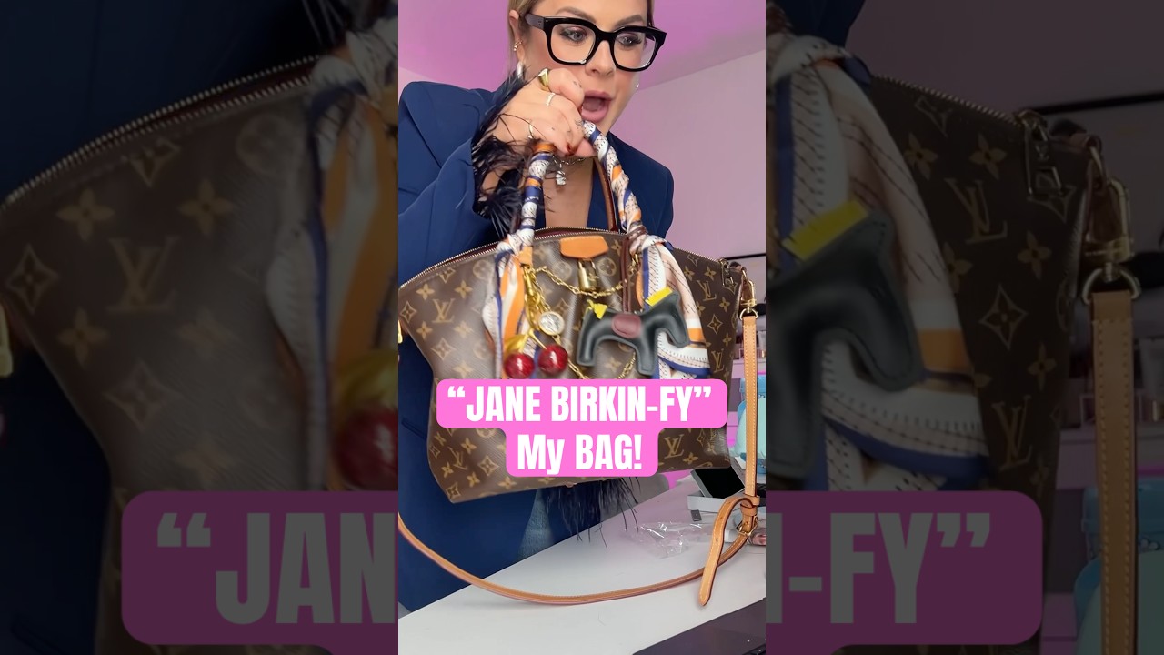 Wait I&rsquo;m obsessed😳😳&rdquo;JANE BIRKIN-FY&rdquo; my bag with me 🍒✨#style #fun #trend #janebirkin
