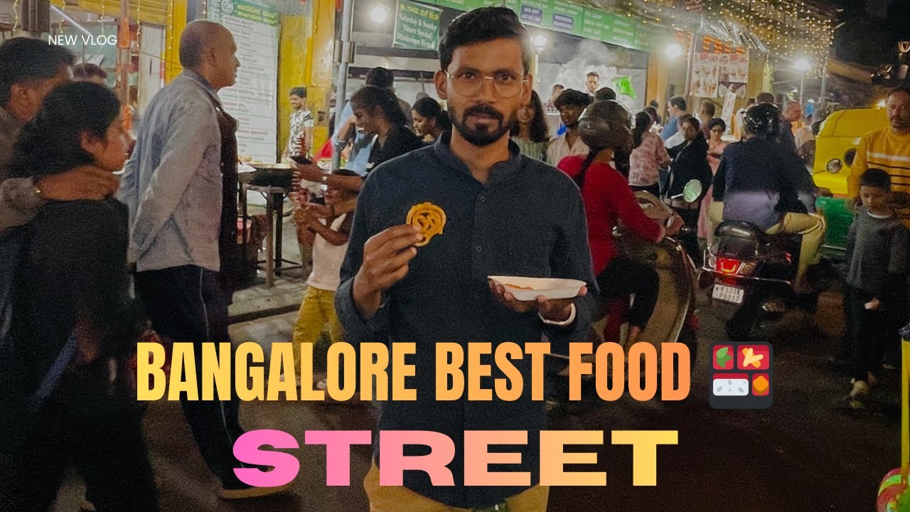 Bangalore VV Puram Food Street at Night 🌙 | Full Street Food Tour 