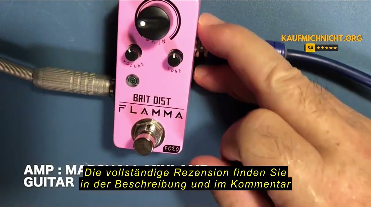 Produktbewertung: FLAMMA FC13 Phaser Gitarre Pedal Analog Phase Effekte Mini Pedal mit Klassisch Vin