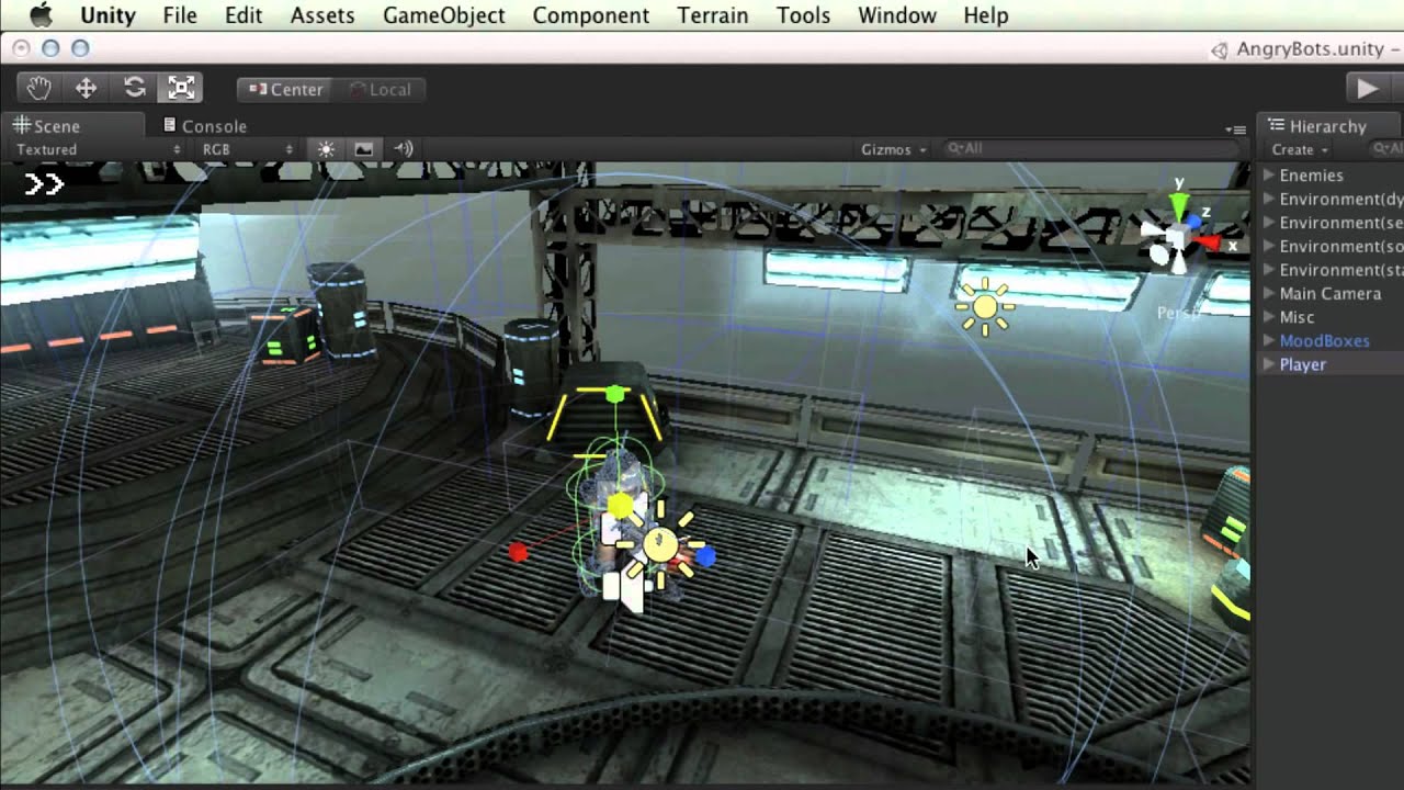 2. The Scene View (ru) - Unity Official Tutorials