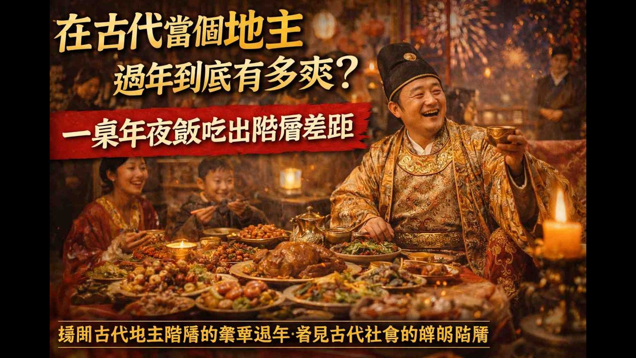 在古代當個地主過年到底有多爽？一桌年夜飯吃出階層差距