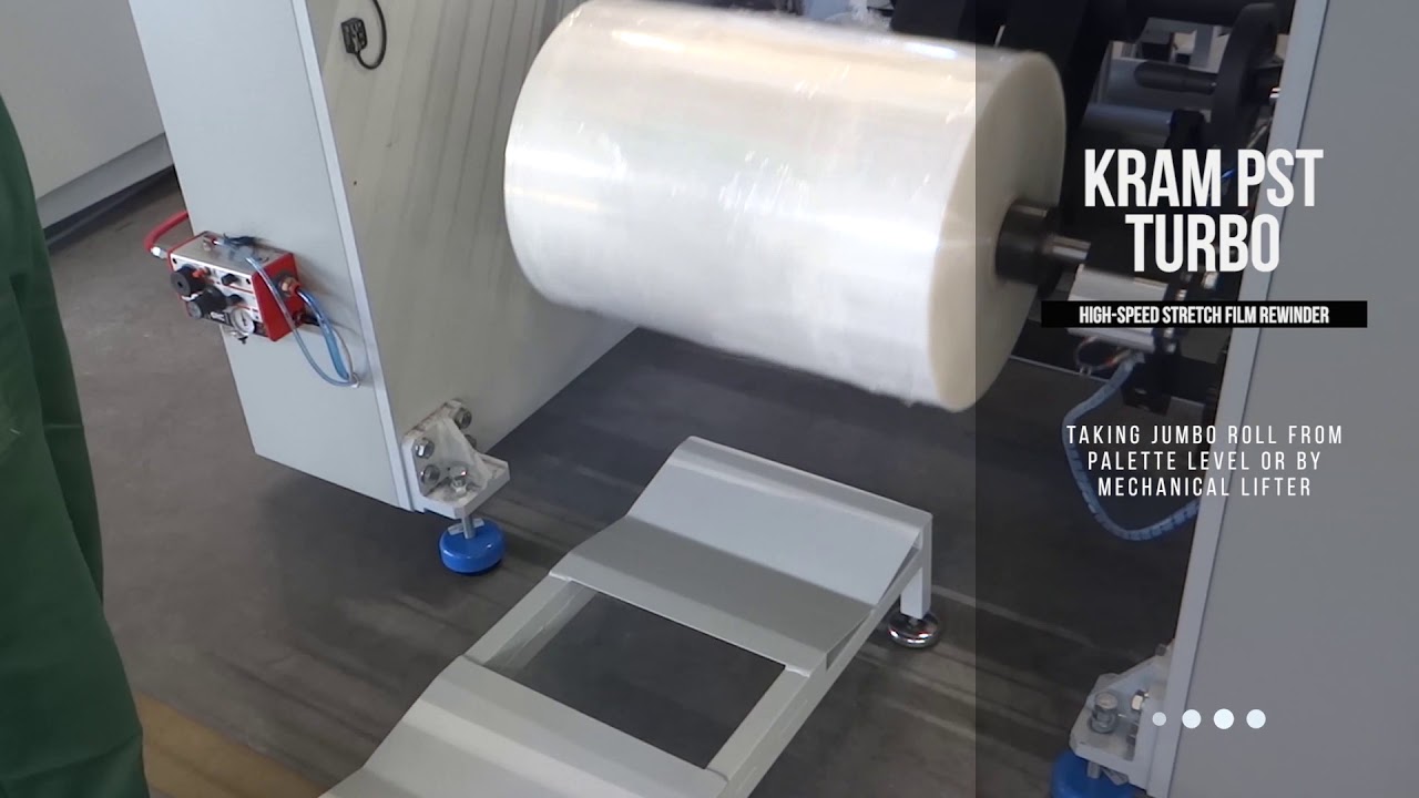 High speed stretch rewinder Kram Turbo