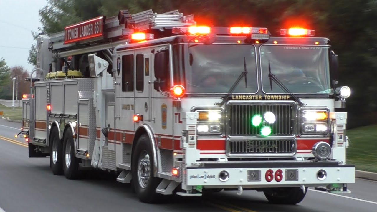 Lancaster Township Fire Department Truck 66 Responding 11/20/19