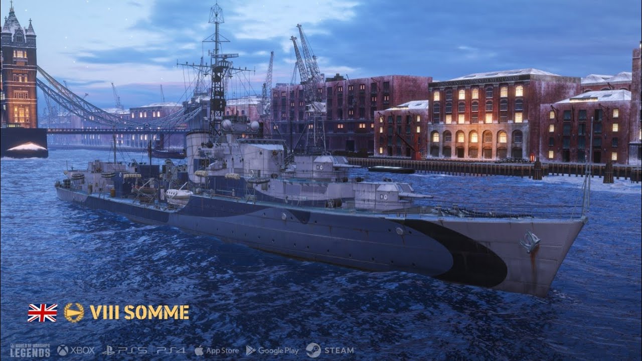 Эсминец за кампанию SOMME в World Of Warships Legends