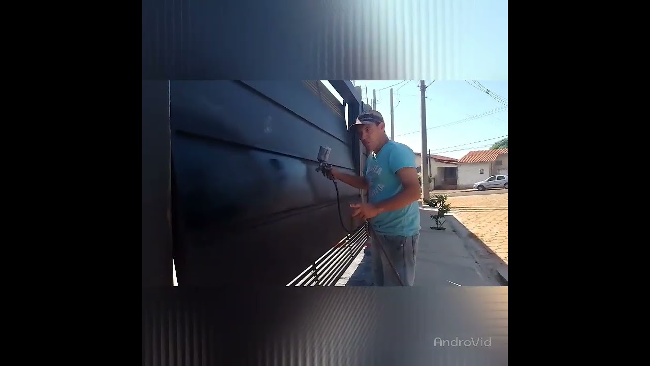COMO PINTAR UM PORTÃO DE CHAPA LARGA SEM DEIXAR MANCHAS