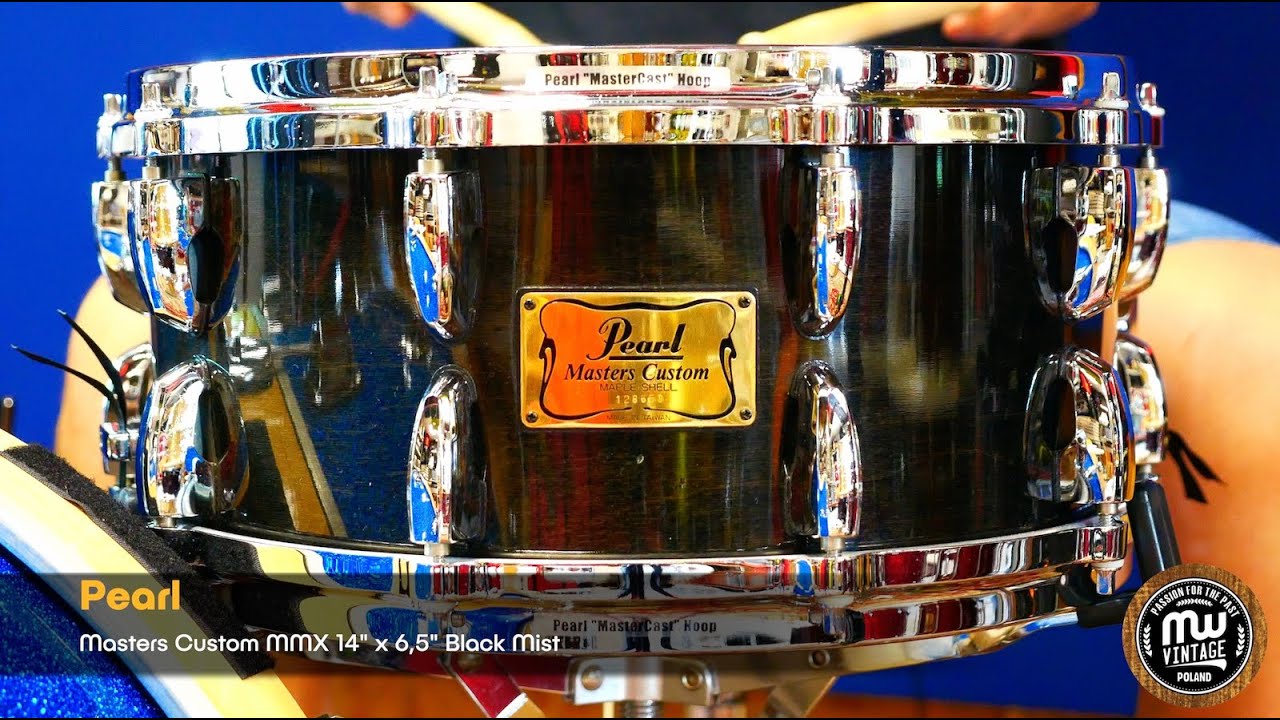 MW-Vintage.pl -  Pearl Masters Custom MMX 14" x 6,5" Black Mist 4K
