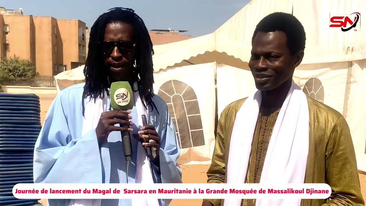 Journée de lancement du Magal de  Sarsara en Mauritanie à la Grande Mosquée de Massalikoul Djinane