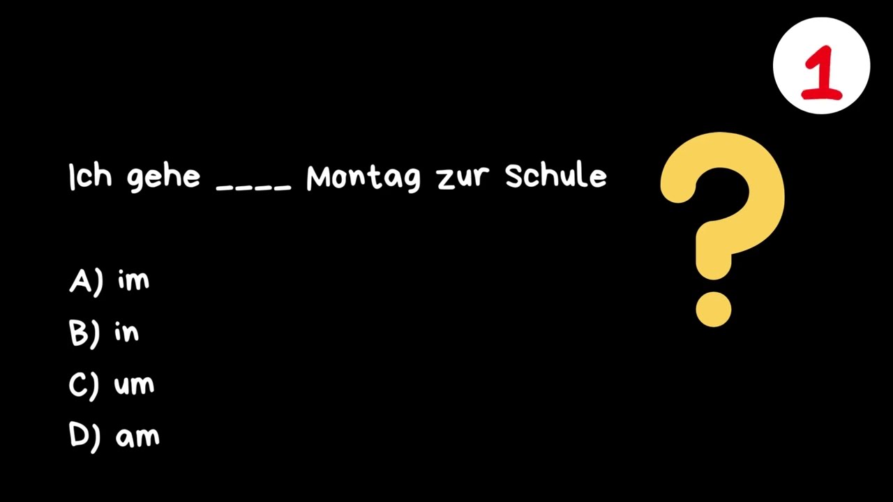 TEST YOUR GERMAN  A1.1 I LEARN GERMAN