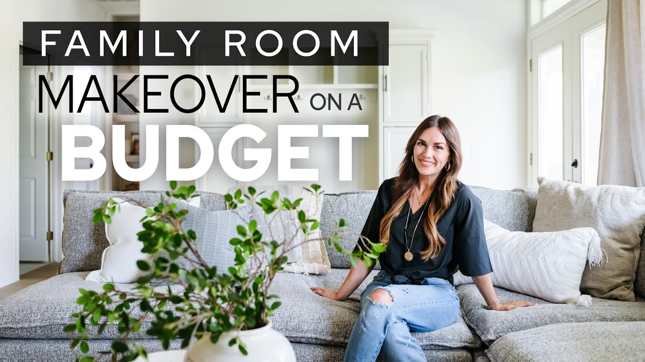 SMALL Family Room MAKEOVER!! Before and After TRANSFORMATION! Full tour..