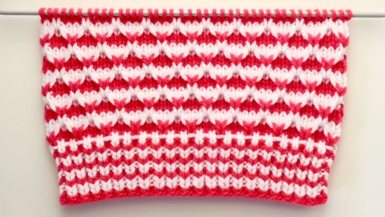 2 रंग का शानदार स्वेटर डिजाइन/Two Colour Sweater Design/Double Colour knitting/Do Rang ka design