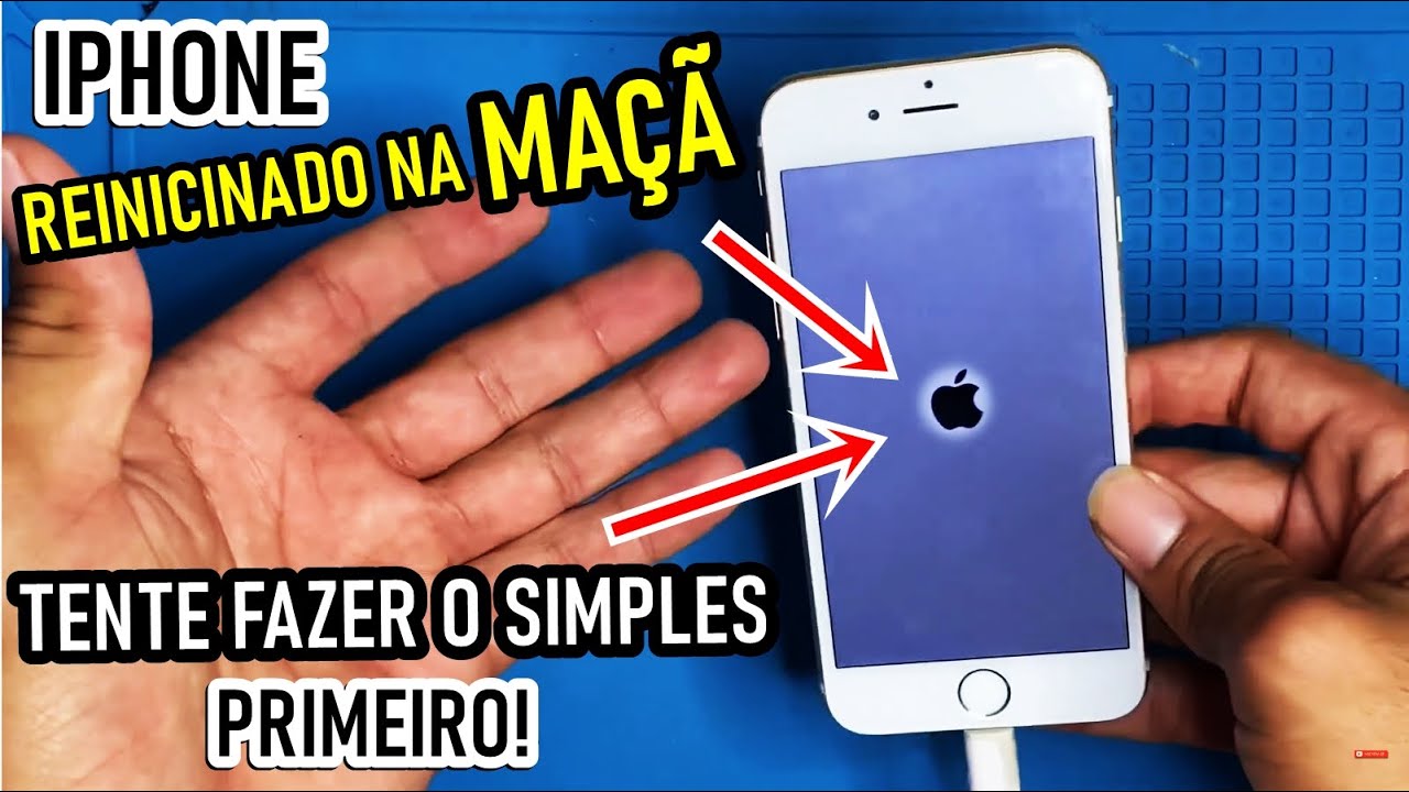 IPHONE REINICIANDO NA MAÇA? Não der uma de espertão FAÇA O SIMPLES PRIMEIRO!