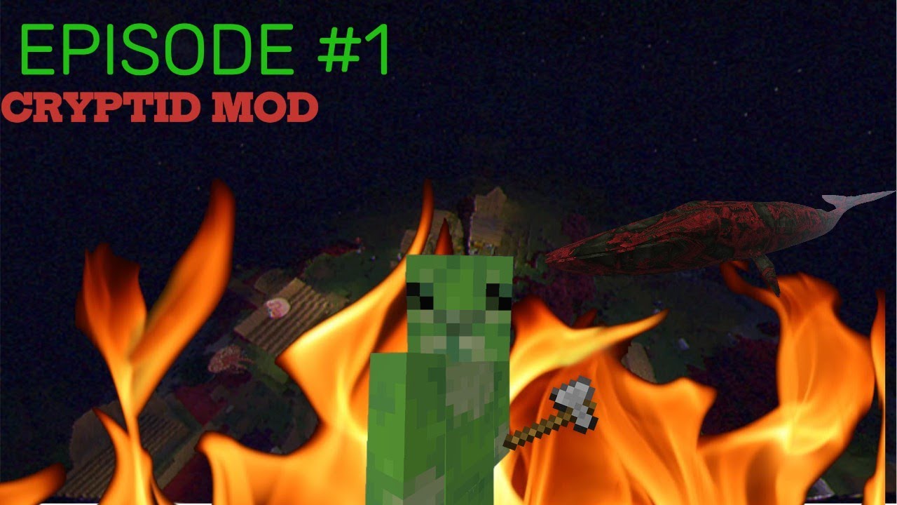 HE'S RIGHT BEHIND ME ISN'T HE! (Minecraft Cryptid mod) EPISODE 1
