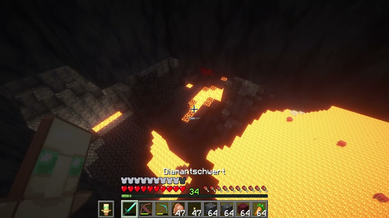 Minecraft Endloswelt - Im Nether müssen wir auch sammeln