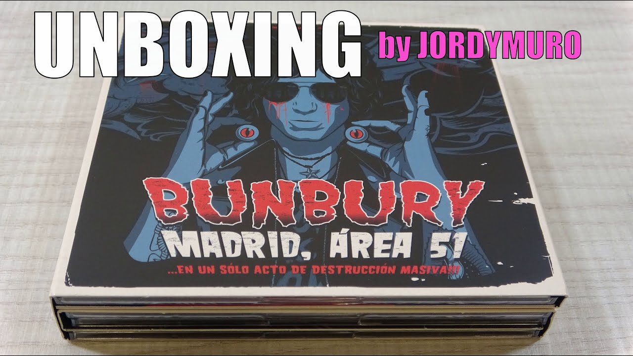Enrique Bunbury - (4K) Bunbury Madrid Area 51 Digipack y Blu-Ray UNBOXING by Jordymuro