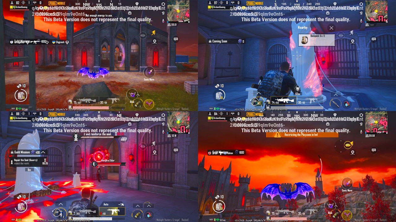 PUBG Mobile 4.6 Update Midnight Hunters HDR Gameplay