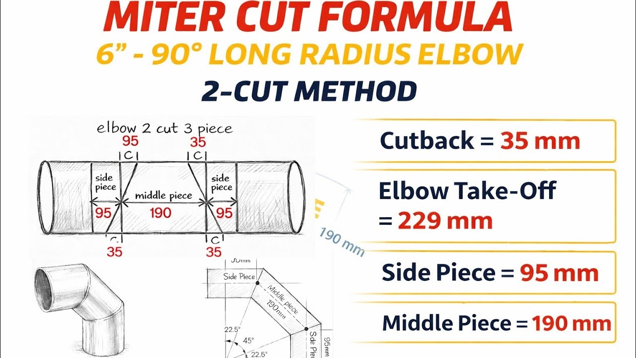 Miter Bend Formula Calculation 6