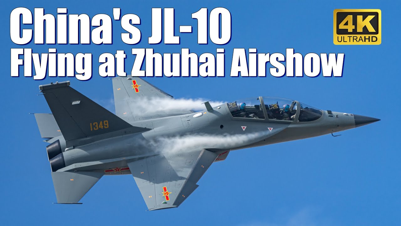 China's best advanced trainer aircraft flying at Zhuhai Airshow