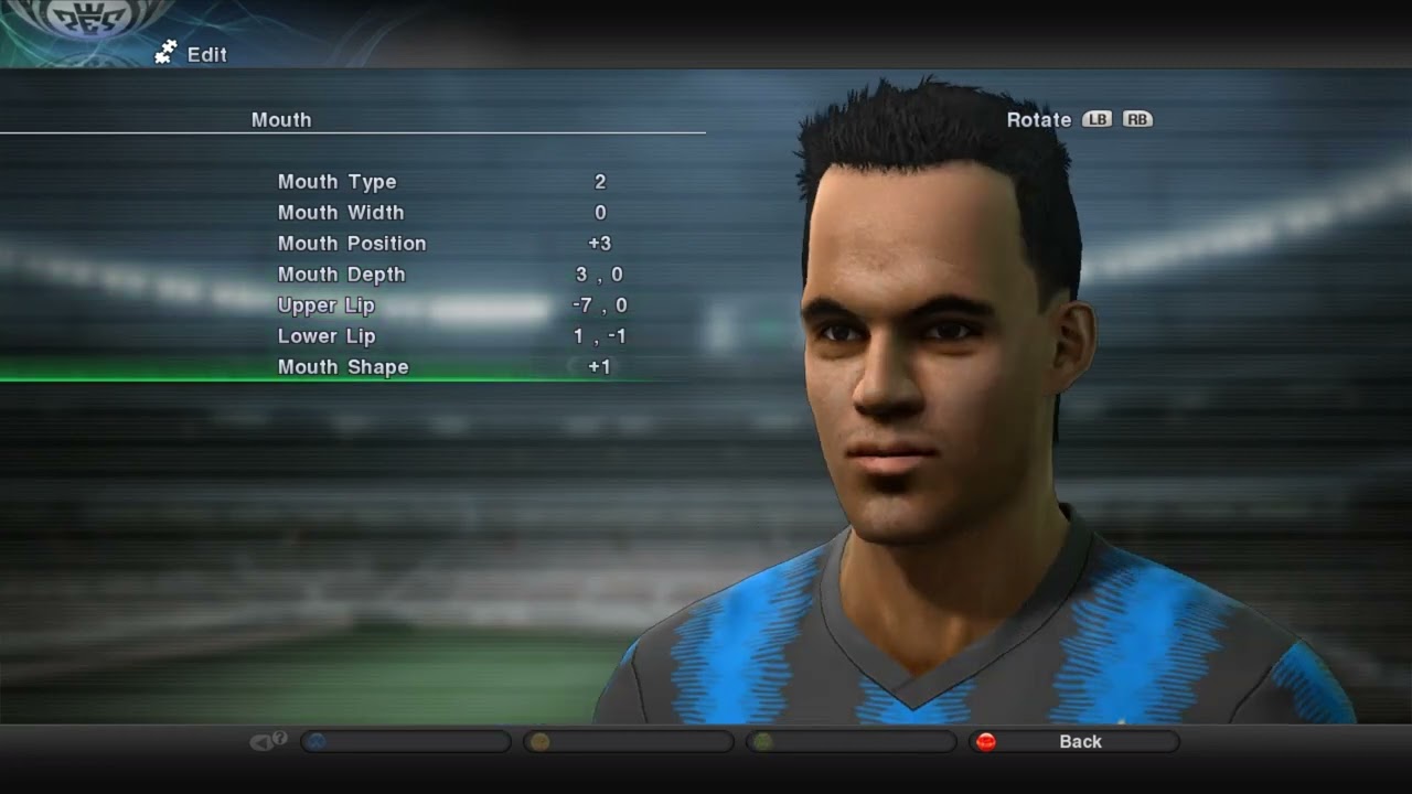 Lautaro Martinez pes 2011 build face