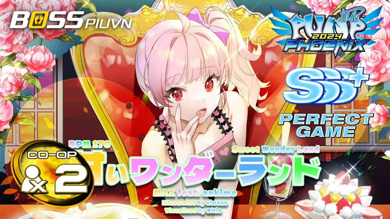 SWEET WONDERLAND CO-OP X2 (WORLD FIRST PERFECT GAME) | PUMP IT UP PHOENIX