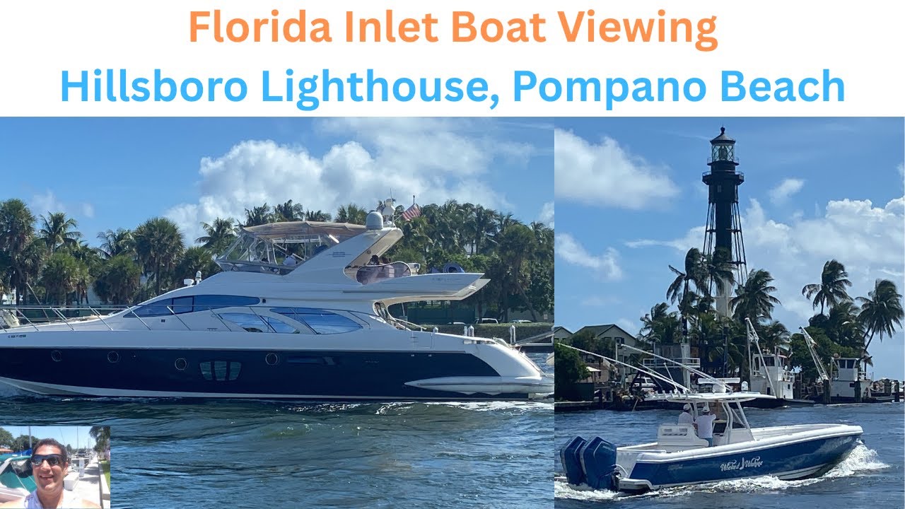 Vibrant Leisure Boats & Yachts Gliding By Hillsboro Lighthouse
