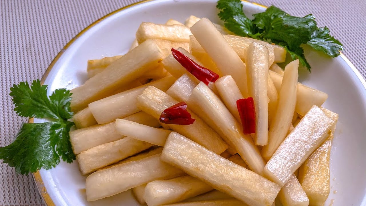 Rettich Salat mit süß-sauer Geschmack  糖醋凉拌萝卜